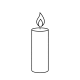 Candle-outline
